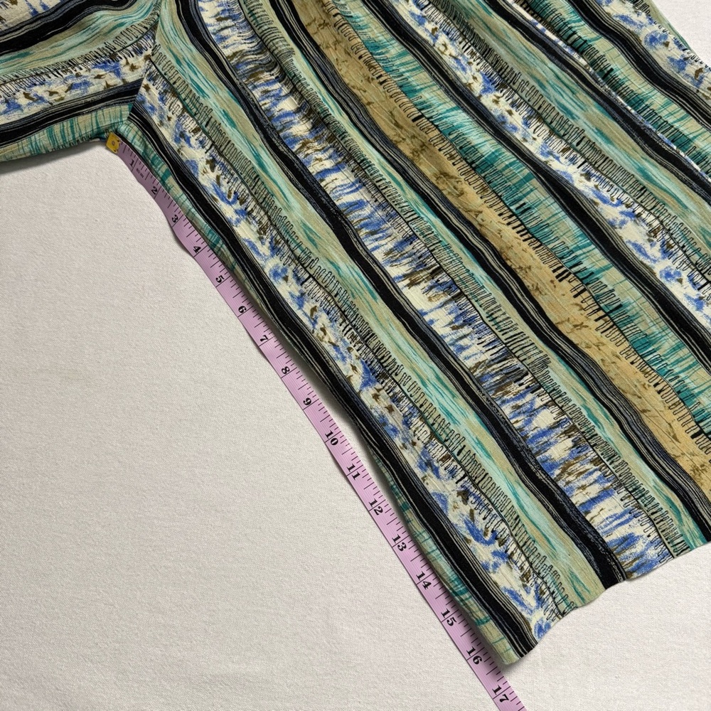 Vintage 90s AKF New York Rayon Wide Leg Palazzo Pants PM Boho Resort - Picture 12 of 15